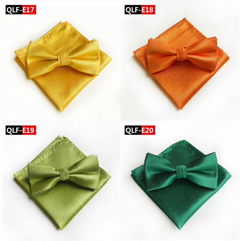 Khăn tay EFAN thắt nơ màu trơn sang trọng có thể điều chỉnh cho nam