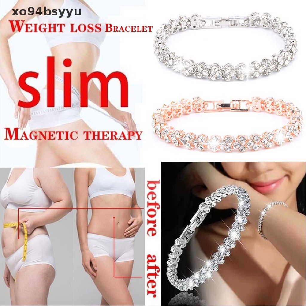 Vòng Đeo Tay Xo94Bsyu Hạt Pha Lê Từ Tính Giúp Giảm Cân Chăm Sóc Sức Khỏe Cho Nữ