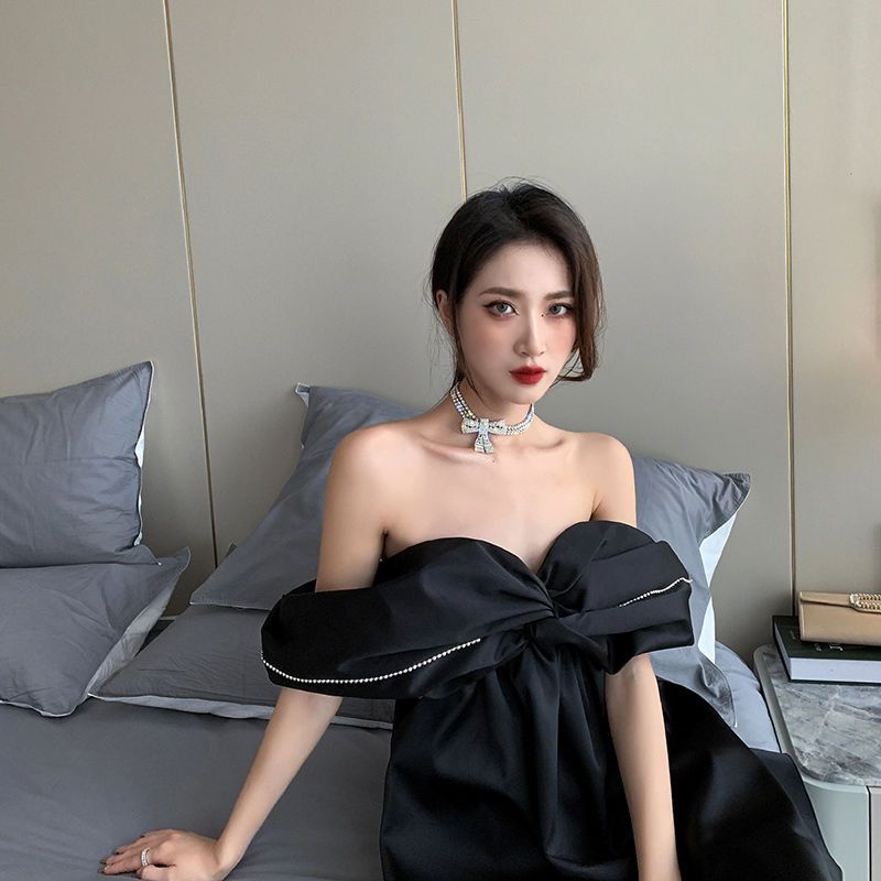 ⌘Dây Chuyền Ngọc Trai⌘Vòng Cổ choker Đính Đá Kim Cương Sang Trọng Siêu Quyến Rũ Phong Cách Âu Mỹ Cho Nữ