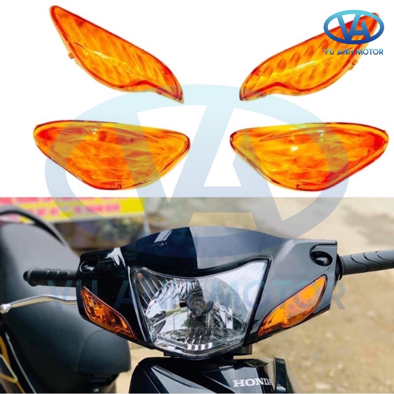 Nắp xi nhan trước sau màu cam dành riêng xe Wave Alpha ( Giá 1 bộ cả trước và sau)