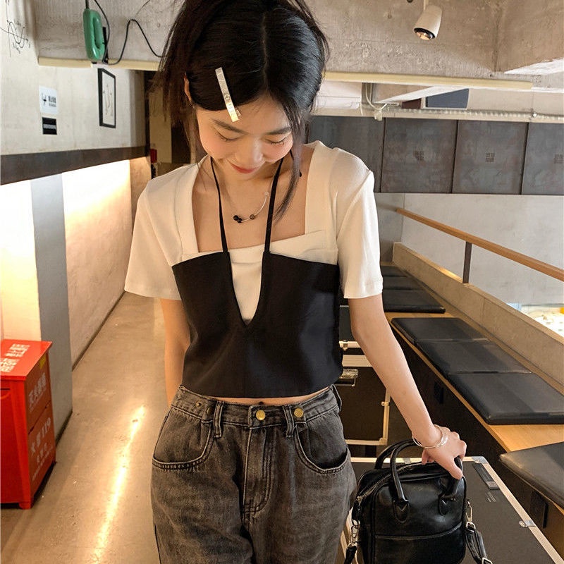 Áo Thun COZOK Ngắn Tay Thời Trang Hàn Quốc Cho Nữ