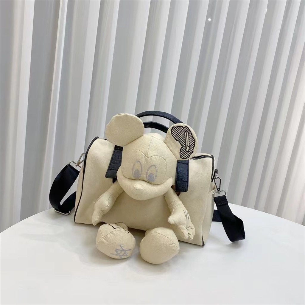 Túi Tote Vải Canvas Hình Búp Bê Mickey Dễ Thương Thời Trang 2022
