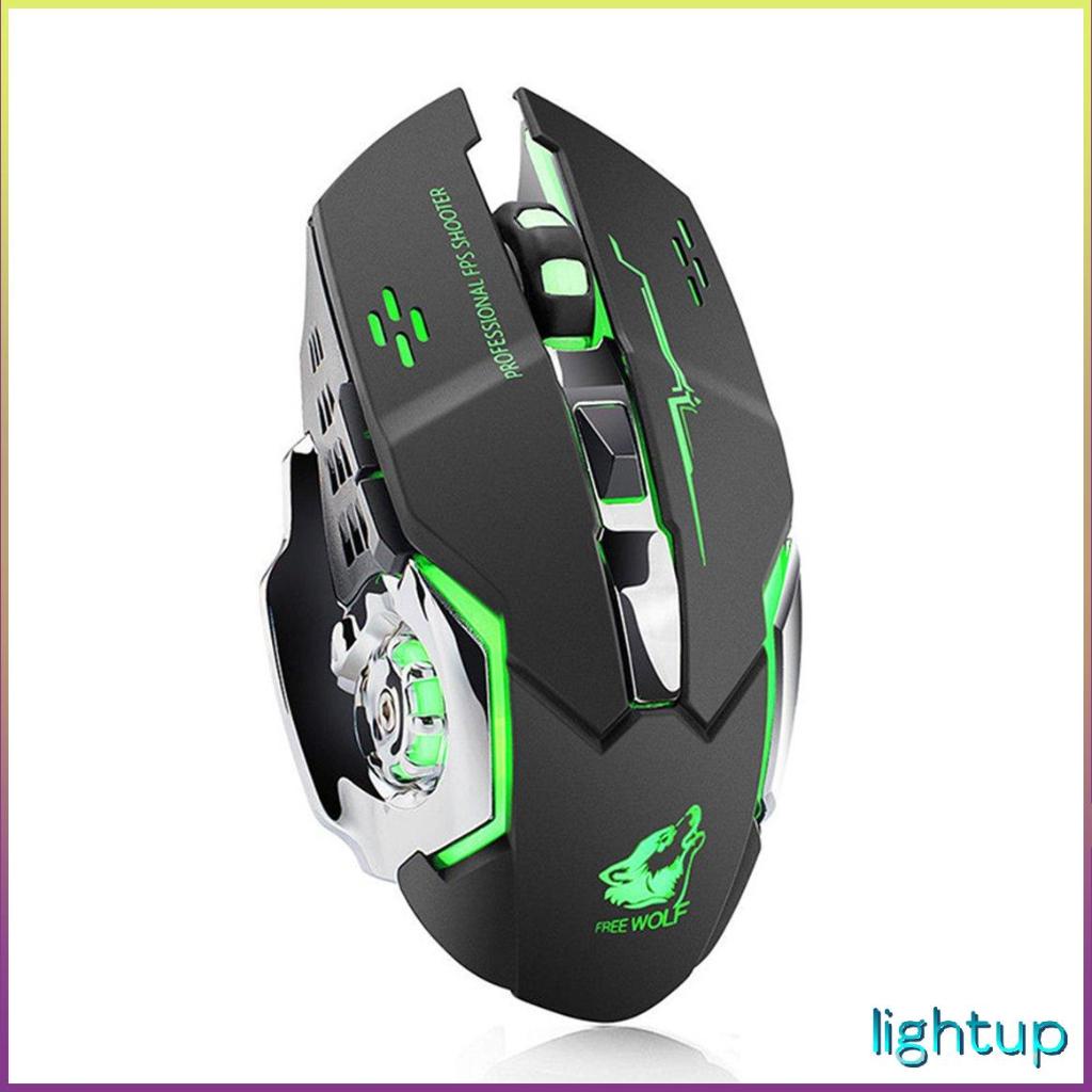 Chuột chơi game không dây X8 Silent 2400Dpi có thể sạc lại cho thủ máy tính xách tay [P/2]