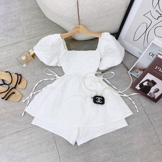 SÉT ÁO TRỄ VAI CVAY TRẮNG