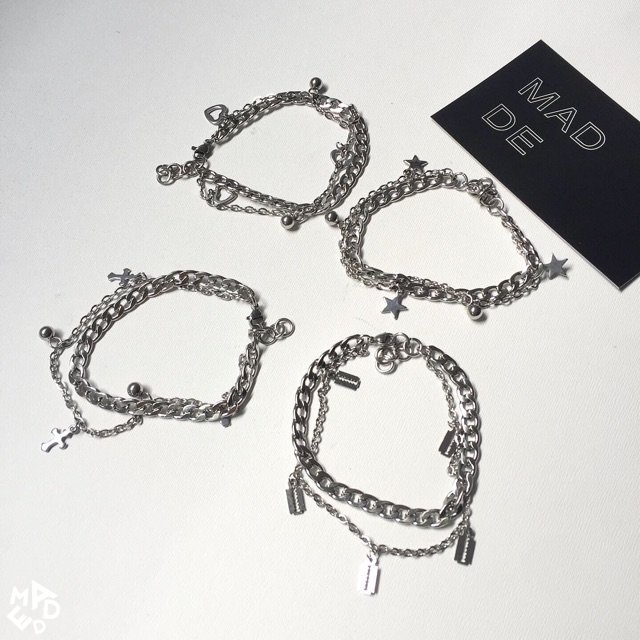 Vòng tay basic 2 dây BRAZOR/ BHEART / BSTAR / BCROSSC5 / BFLOWER