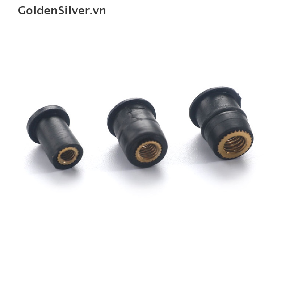 Set 10 Đai Ốc Cao Su Cho Xe Mô Tô M4 / M5 / M6