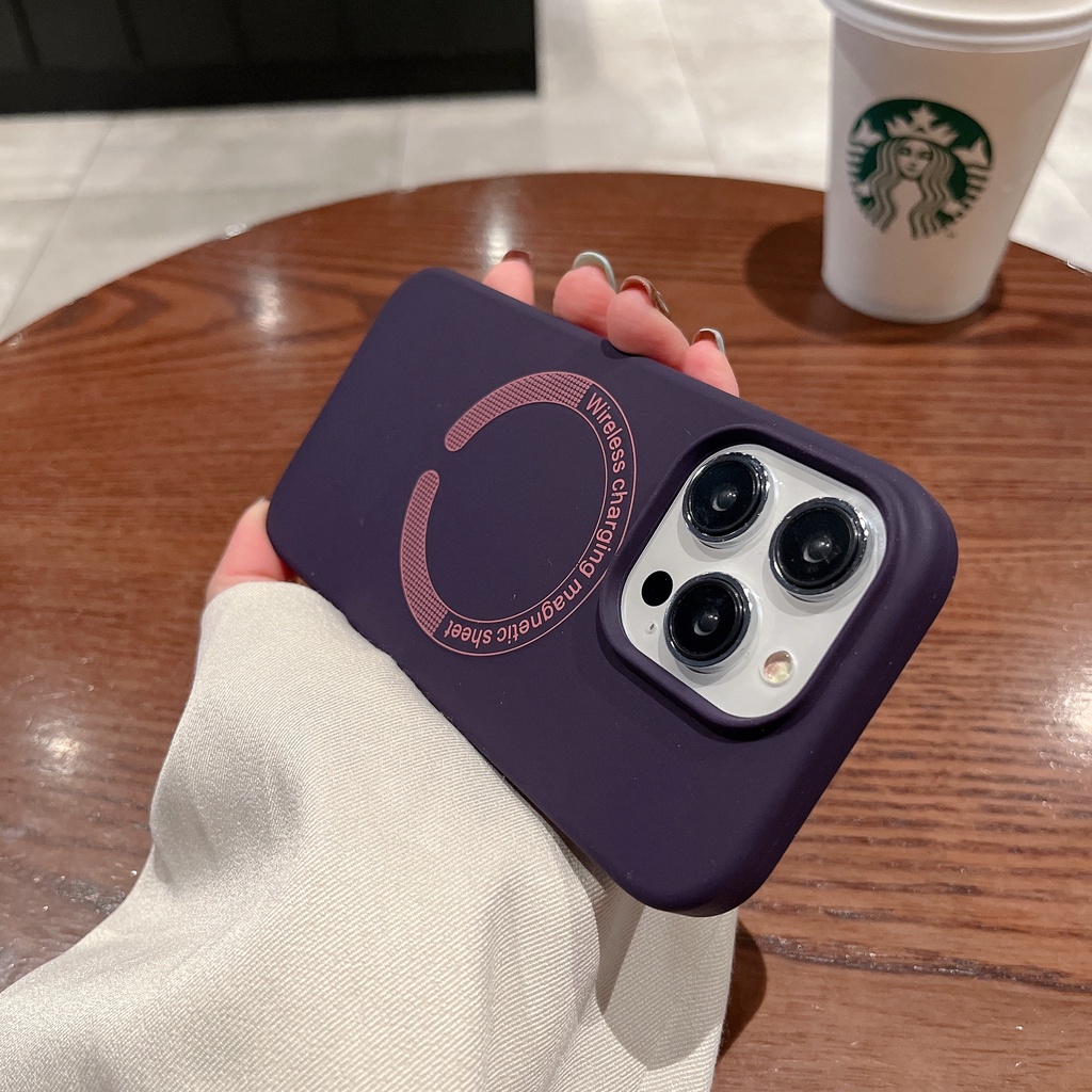 Ốp Điện Thoại Silicone Mềm Chống Sốc Từ Tính Cho iPhone14 13 14 pro max 13 pro max 14plus 14 13 14 pro max