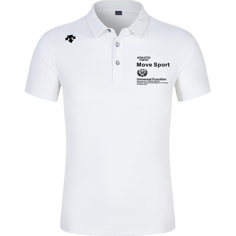 Áo Thun polo Tay Ngắn Bằng Vải Cotton Mỏng In Hình DESCENTE Disante Phong Cách Mới 2023 Dành Cho Bạn Nam