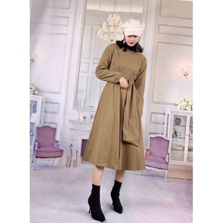 [ORDER] [ORDER] Đầm bẹt vai chiết eo Ulzzang