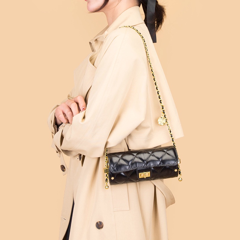 Túi Đeo Chéo Hình Thoi Phong Cách xiaoxiang Thời Trang Cho Nữ