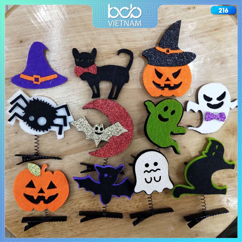 Cặp Tóc Phong Cách Halloween Nhiều Mẫu Hình Ngộ Nghĩnh Đáng Yêu 216