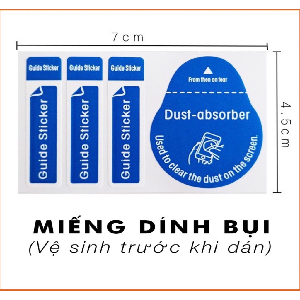Sticker lấy bụi,Hít bụi hỗ trợ dán cường lực, Tấm hít bụi khi dán kính cường lực điện thoại