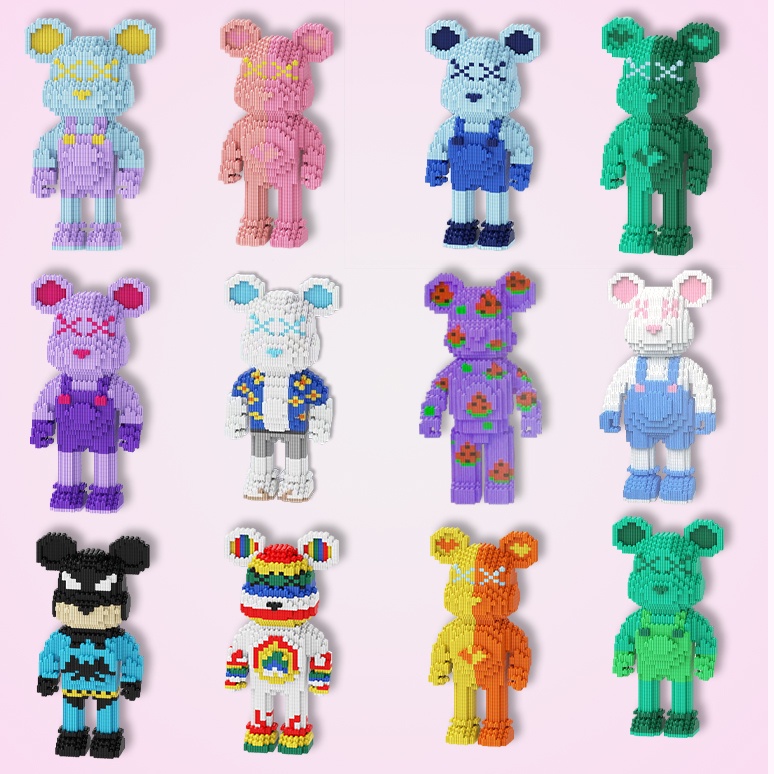 Mô hình lắp ráp lego bearbrick 33cm