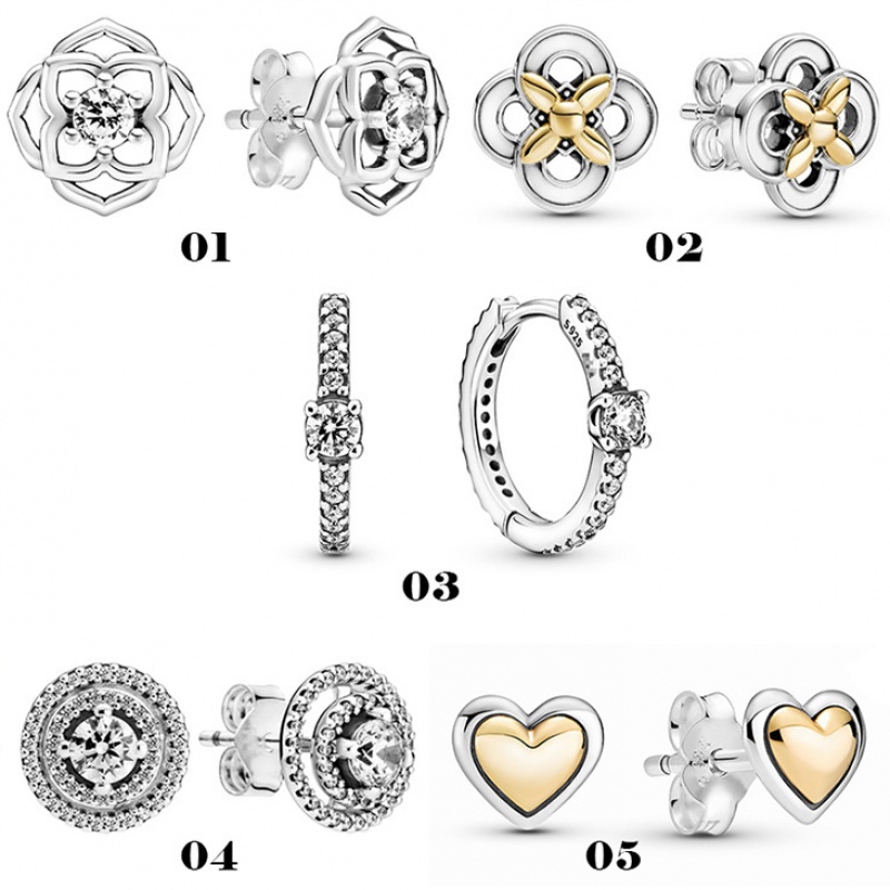 Bông Tai Mạ Bạc 925 Hình Vòm Hình Hoa Hồng Màu Cầu Vồng Arcs of Love Phong Cách Châu Âu Cho Nữ DIY