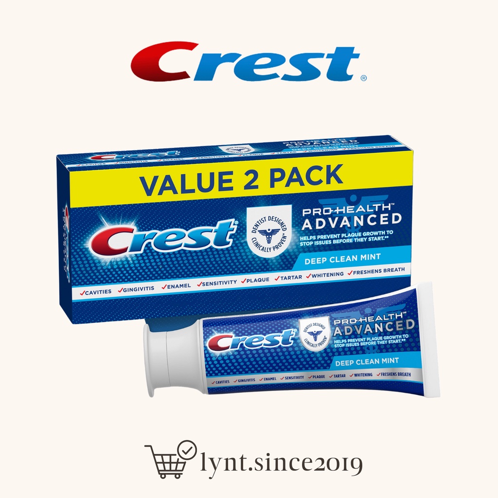 Kem đánh răng Crest Pro-Health Advanced Deep Clean Mint Toothpaste 144g