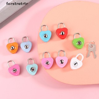 1 bộ ổ khóa hành lý cứng mini hình trái tim kèm chìa khóa