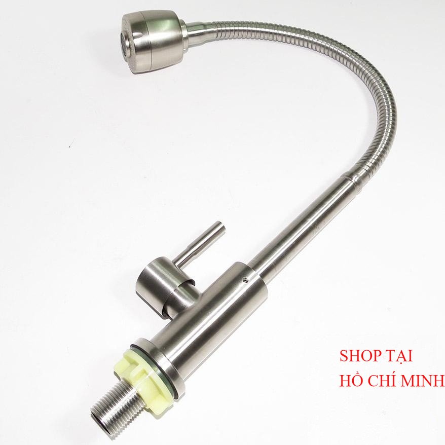 Vòi rửa chén lò xo lạnh inox 304