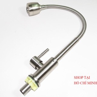 Vòi rửa chén lò xo lạnh inox 304