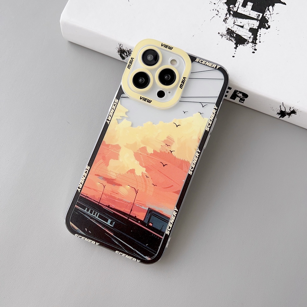 Ốp Điện Thoại Tpu Dẻo Trong Suốt Họa Tiết Đôi Mắt Thiên Thần Độc Đáo Cho iphone 14 13 12 11 pro max x xr xsmax