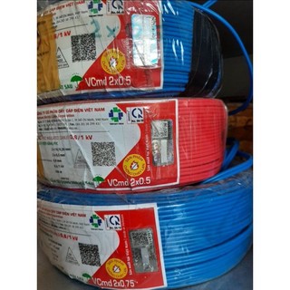Dây điện đôi mềm cadivi vcmd / 2x0.5 - 2x0.75 - 2x1.0 - 2x1.5 - 2x2.5