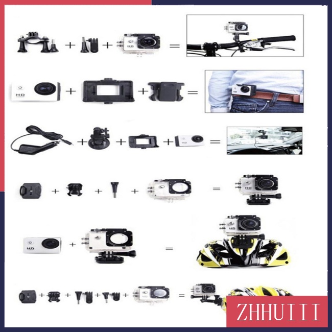 Camera Hành Trình Chống Thấm Nước 30m Hd 4k Sj4000 Đa Năng