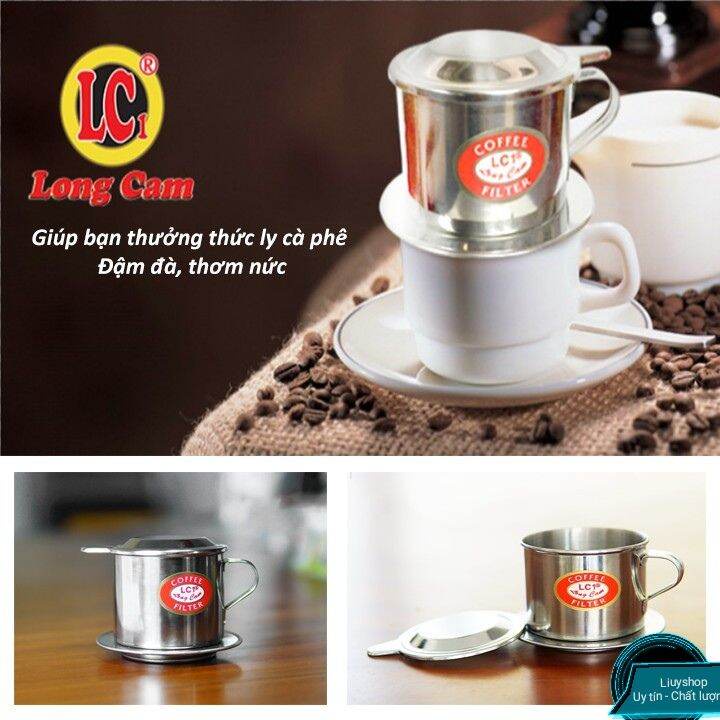 Phin cà phê inox lưới vặn cao cấp