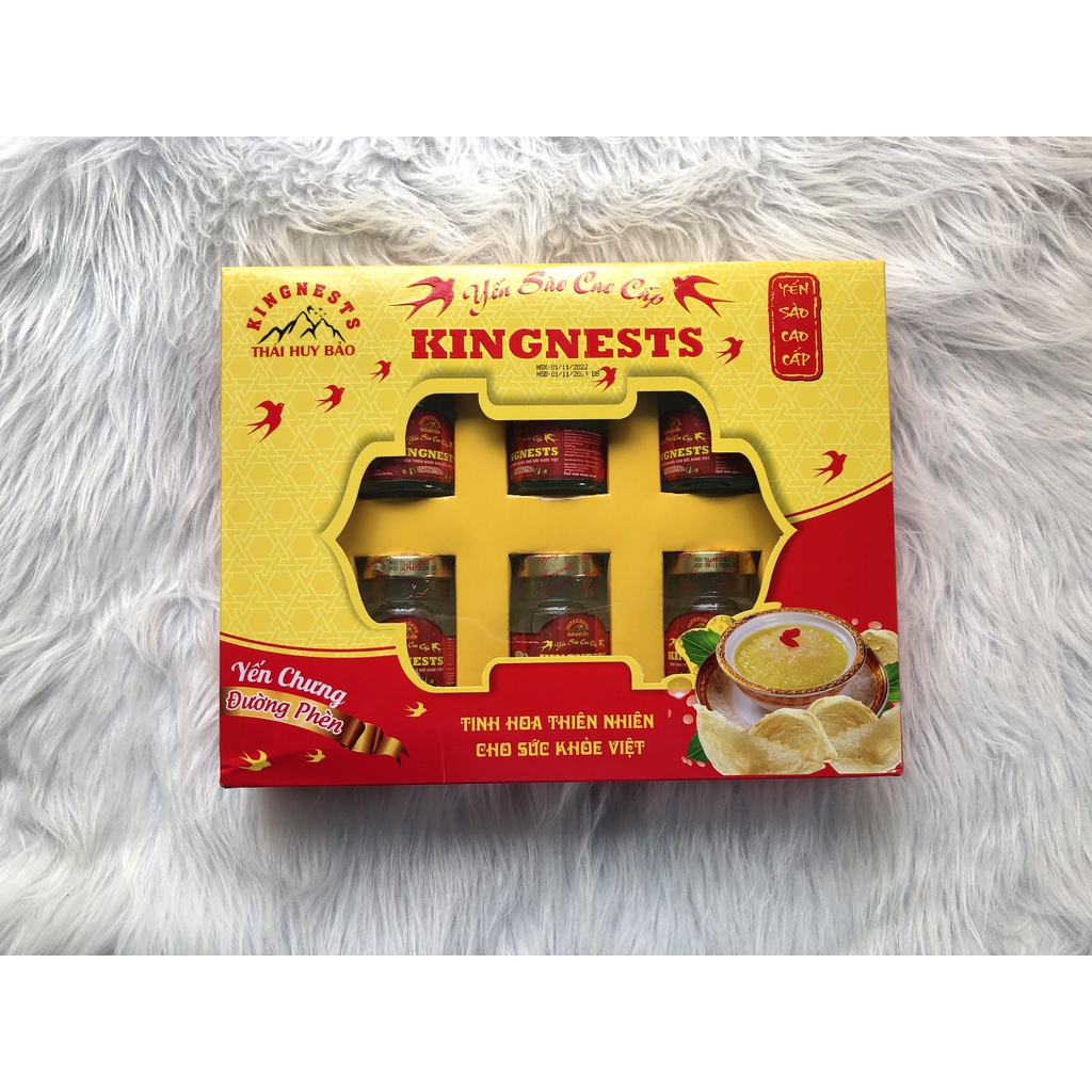 Thùng 6 hộp yến chưng Kingnest - 1 hộp 6 lọ x 70ml