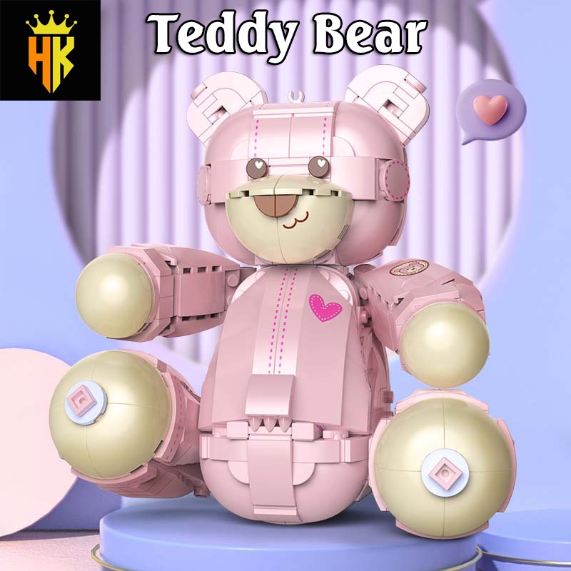 Đồ Chơi Lắp Ráp Lego Mô Hình Gấu Bông Teddy Bear Brick Dễ Thương Dành Cho Bé Model 8133 Với 730 Mảnh Ghép