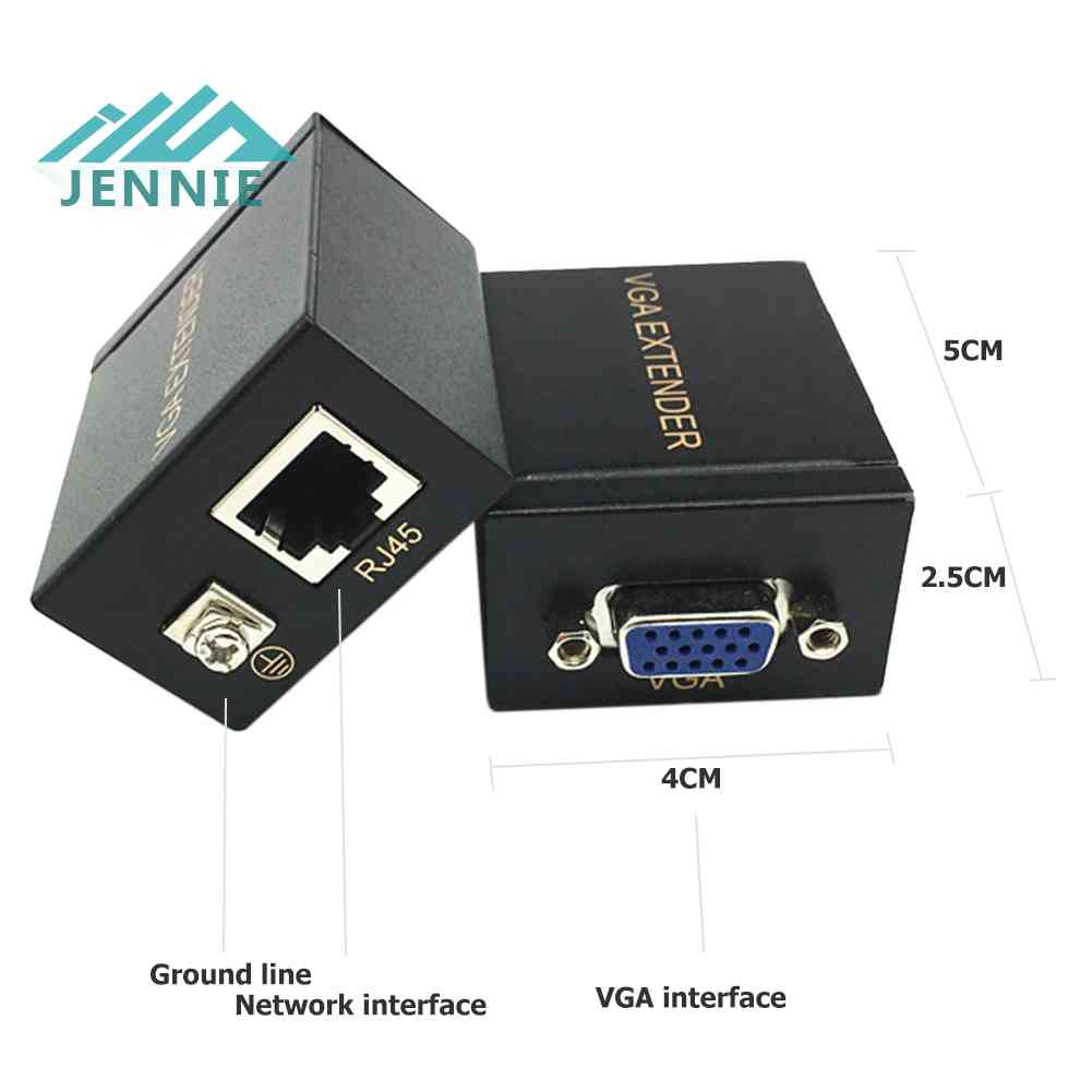 1 Cặp Cáp Chuyển Đổi Tín Hiệu VGA Dài 60m Sang Lan