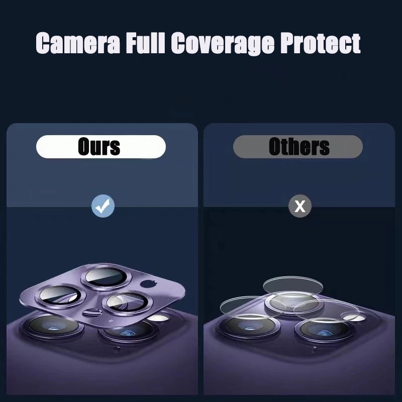 Miếng Dán Bảo Vệ Ống Kính Máy Ảnh Cho iPhone 14 Pro Max 11 12 13 Pro 13 Min 14 Plus 14 Pro