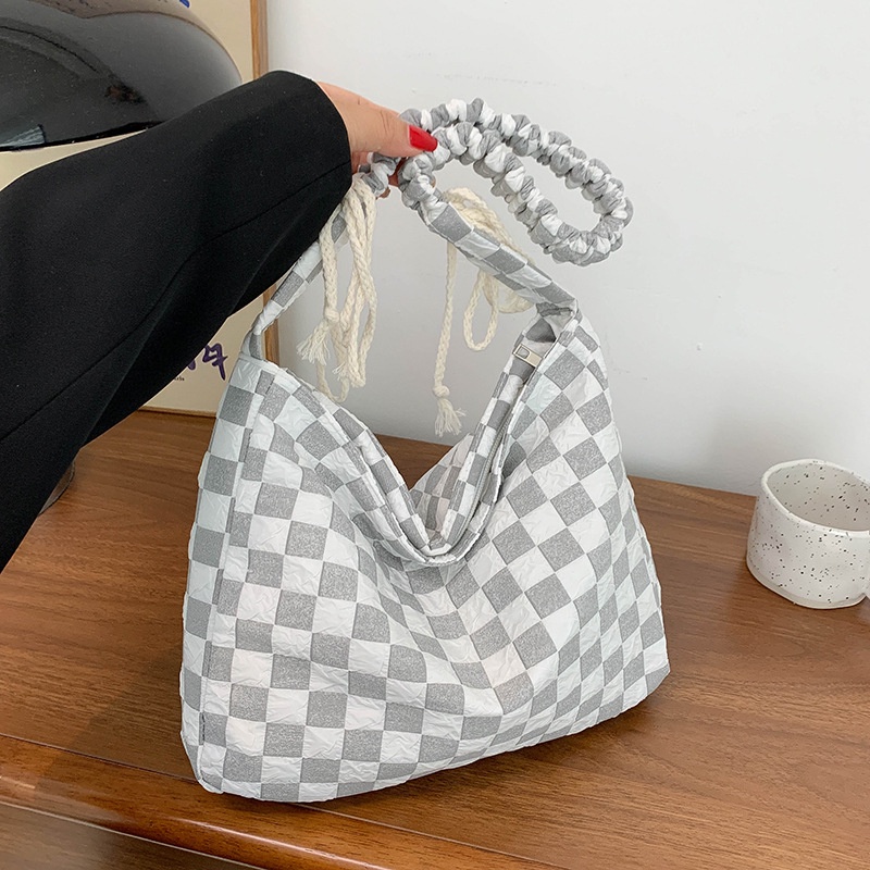 Balo Cỡ Lớn Họa Tiết Sọc Caro Thời Trang Cho Nữ