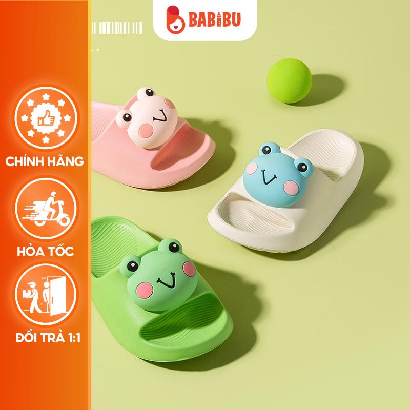 [2-10y] Dép Bánh Mì Trẻ Em, Dép Lê Đúc Bánh Mì Ếch Siêu Cute Cho Bé Trai, Bé Gái Babibu - DBME