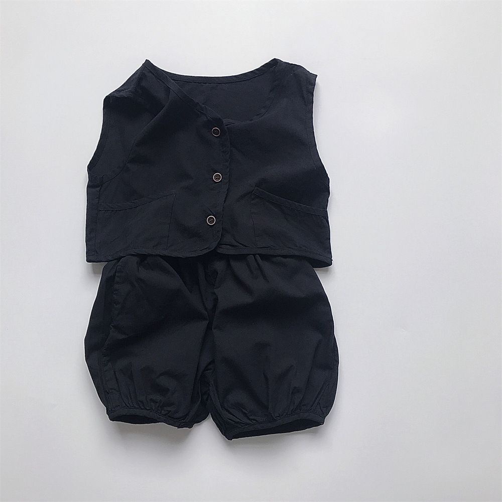 Set Áo Thun Tay Ngắn + Quần Short Cotton Linen In Hoa Thời Trang Mùa Hè Hàn Quốc Cho Bé Gái