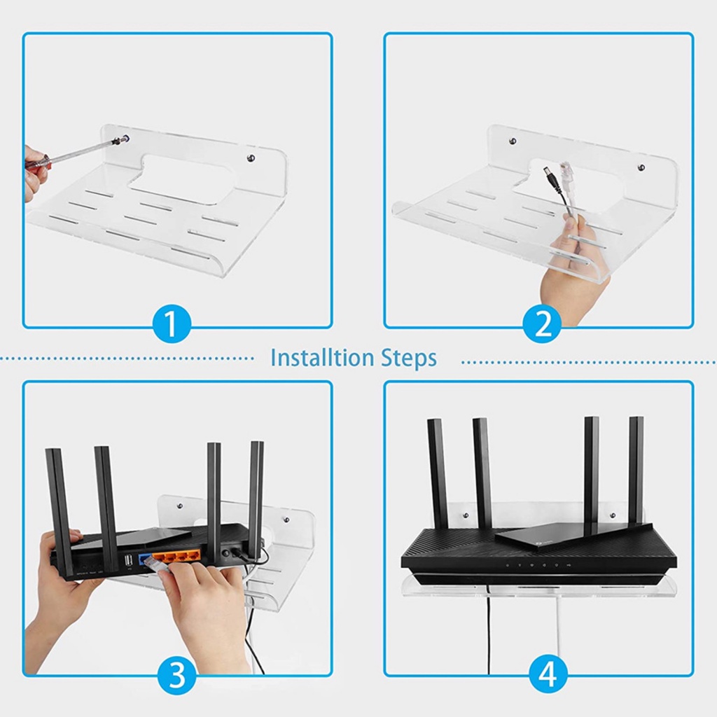 Bộ Định Tuyến WiFi Không Dây Bằng Acrylic Trong Suốt Hình Hoa Hướng Dương Đa Chức Năng Cho Phòng Khách