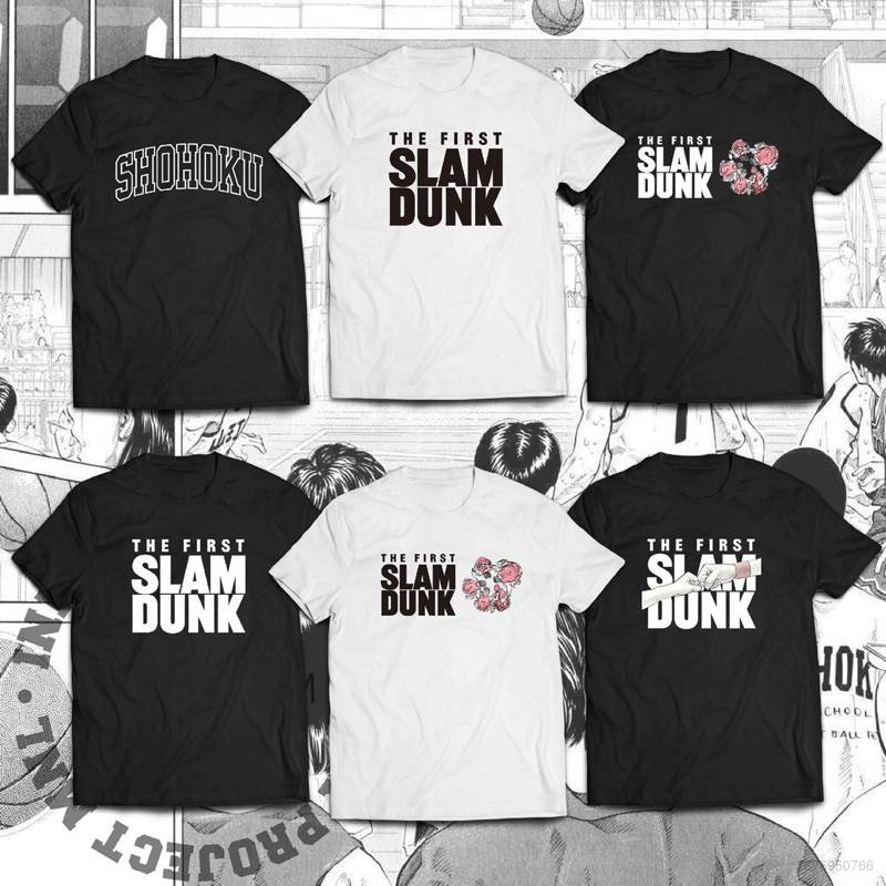 Áo Thun Tay Ngắn Dáng Rộng In Hình Anime Slam Dunk Trẻ Trung Hợp Thời Trang Cho Cặp Đôi