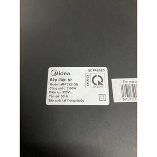 Bếp từ Midea MI-T2121DB - Hàng trưng bày
