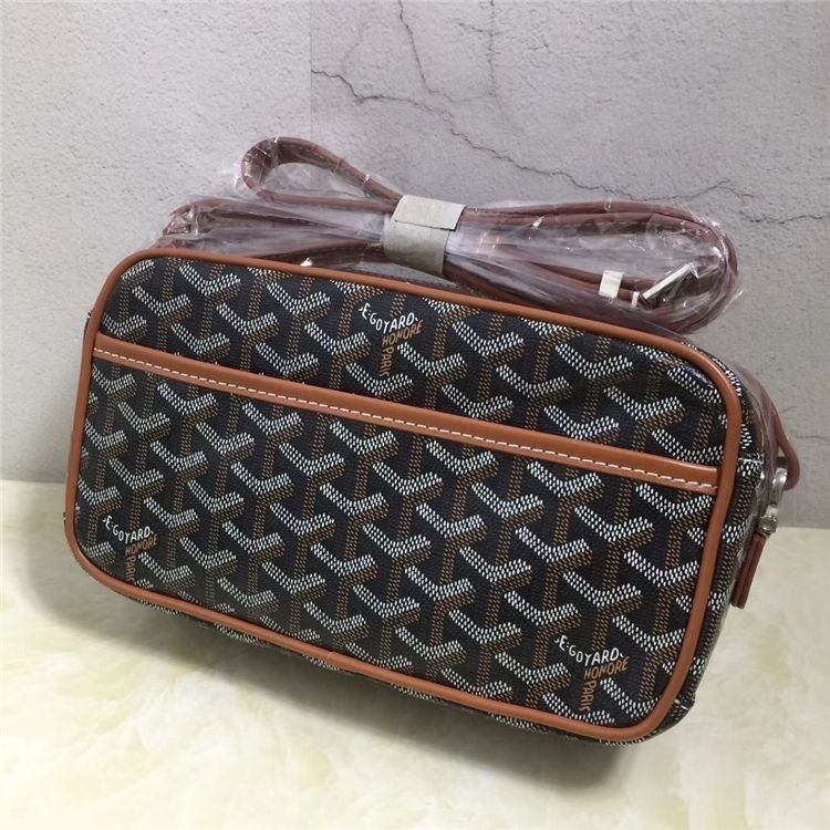 GOYARD Túi Xách Đeo Chéo Hình Vuông Nhỏ Đựng Máy Ảnh Họa Tiết Răng Chó Thời Trang Hàn Quốc Cho Nam Và Nữ