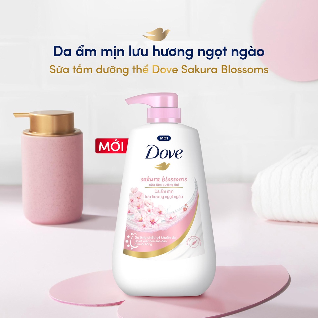 Sữa tắm Dove Chăm sóc và làm dịu da Nhạy cảm 500g