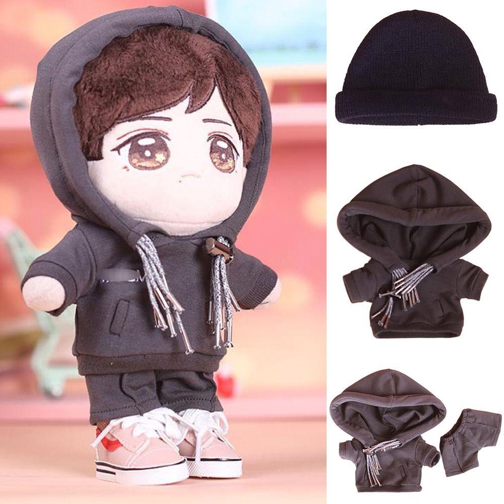 LAYOR1 Áo Hoodies Dệt Kim Thời Trang Cho Búp Bê 20cm