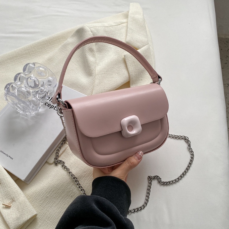 Túi Xách Đeo Vai Hình Vuông Cỡ Nhỏ Màu Trơn Thời Trang Cao Cấp Mới