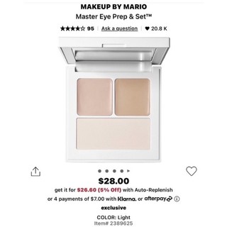 [ Sale 20% ] Bảng che khuyết điểm Makeup By Mario Master Eye Prep & Set™