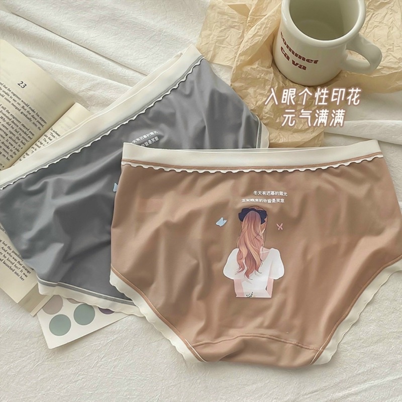 Set 5 quần lót su in hình cô gái cực cá tính, xinh xỉu