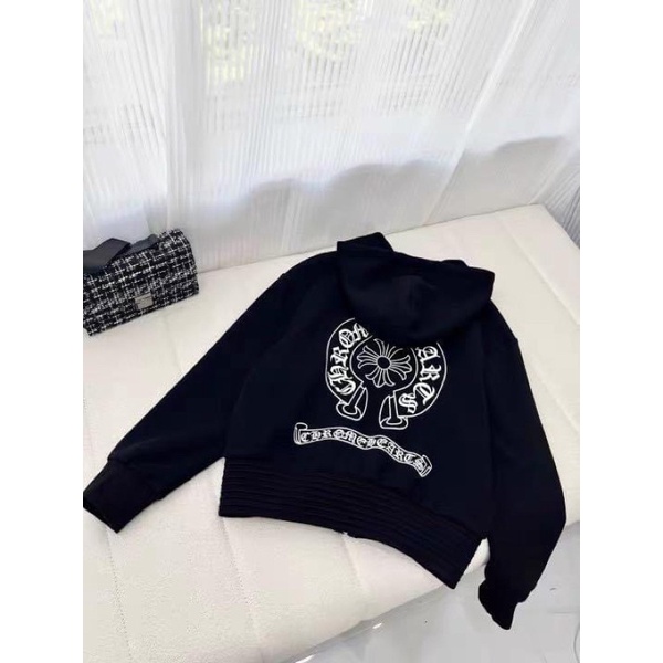 Hoodie chorme heart fulltag vải nỉ bông cao cấp
