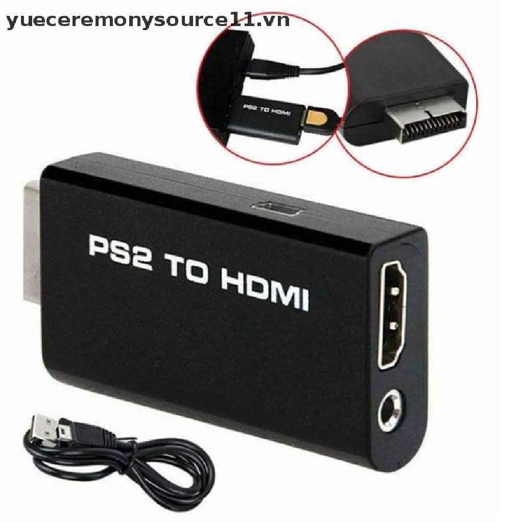 Bộ Thiết Bị Chuyển Đổi PS2 Sang HDMI Có Đầu Ra Âm Thanh 3.5mm Cho Màn Hình HDTV .