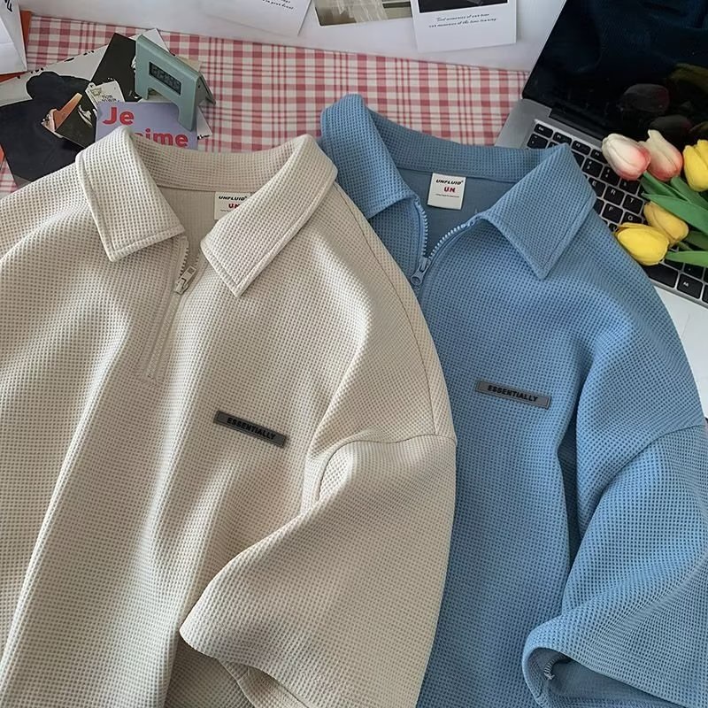 Áo polo nam thời trang áo phông nam form rộng áo polo nữ áo thun unisex phong cách Hàn Quốc  áo thun nam form rộng có cổ vintage áo thun nam cổ bẻ