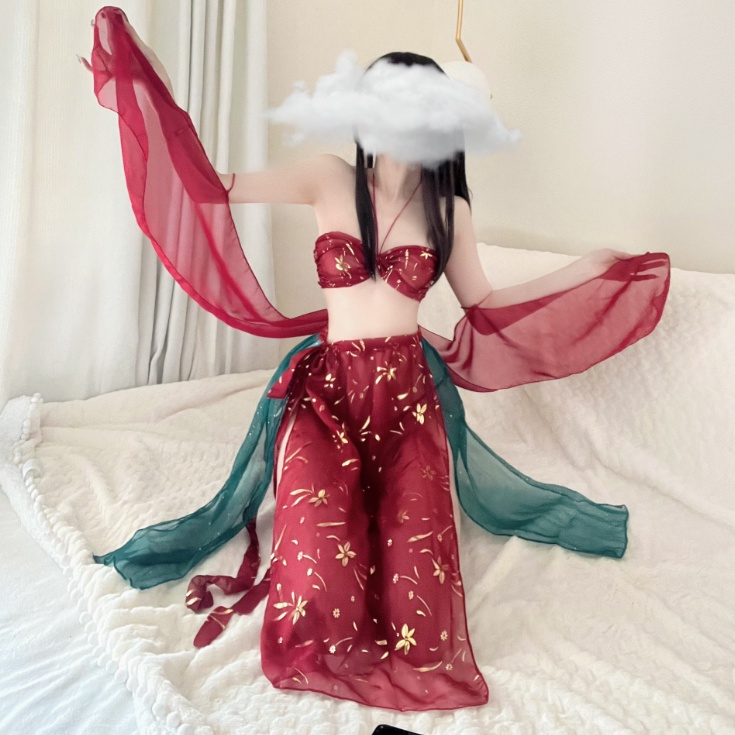 Set yếm cổ trang trung hoa sexy xuyên thấu quyến rũ gợi cảm cosplay hóa trang Lala333
