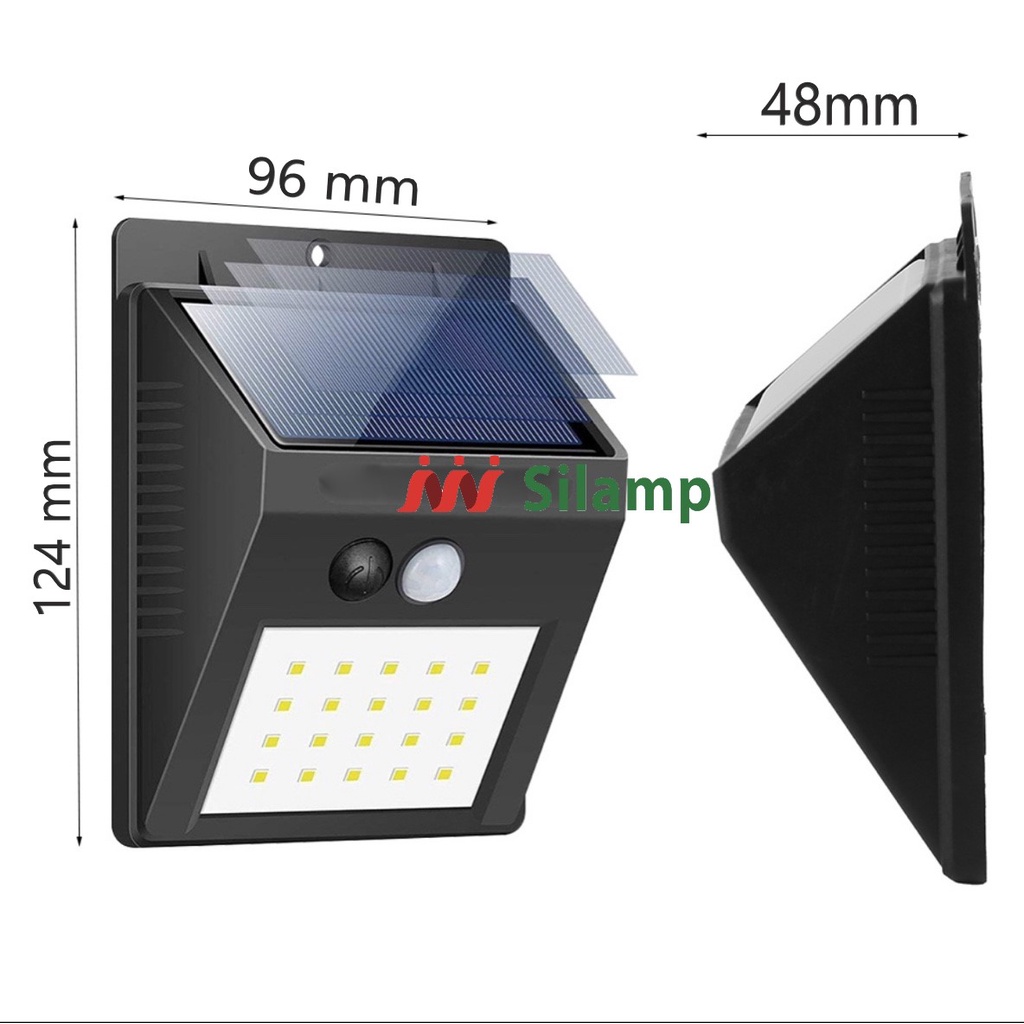 Đèn led Năng Lượng Mặt Trời 20-40 Led