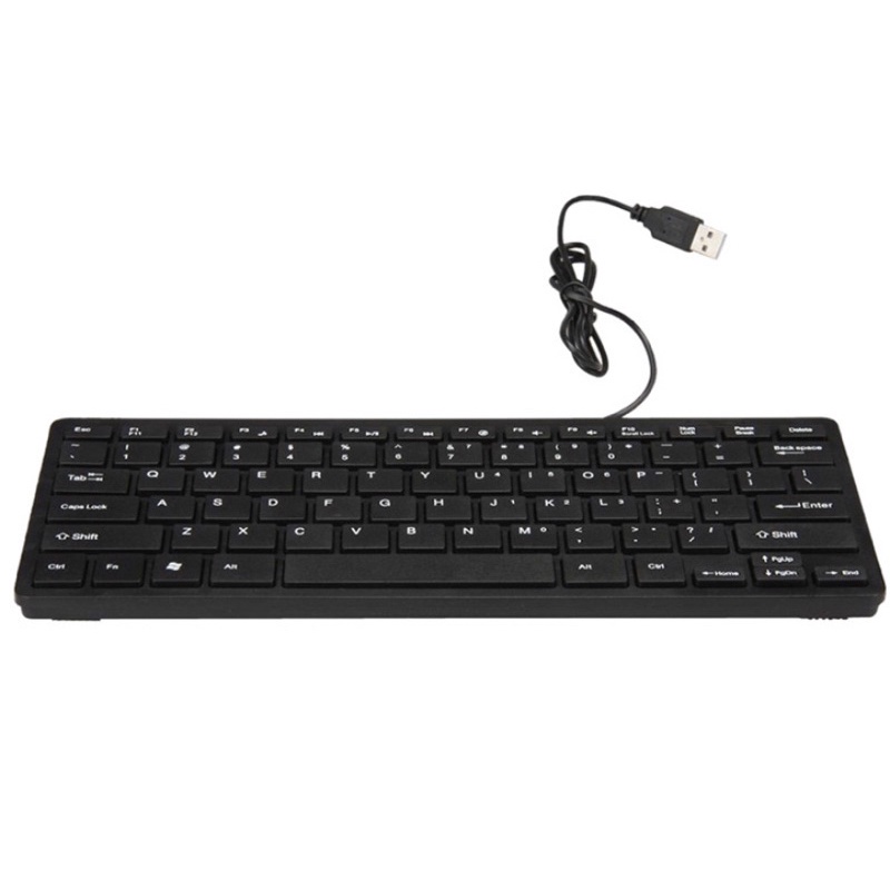 Bàn phím máy tính laptop mini K1000 có dây nhỏ gọn nhẹ nhàng không kém phần sang trọng cho học sinh van phong