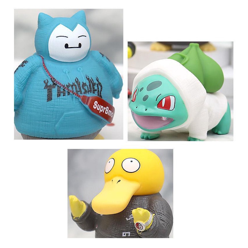 Mô Hình Pokemon các nhân vật Bulbasaur,Venusaur,Charizard,Pikachu,Ninetales,Psyduck siêu dễ thương