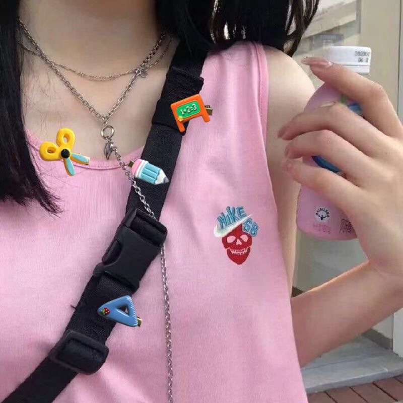 Kẹp Tóc Kiêm Thước Kẻ Họa Tiết Hoạt Hình Phong Cách Hàn Quốc Xinh Xắn Cho Bé